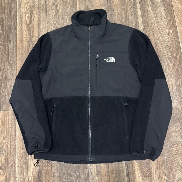 VTG The North Face Denali Jacket Women's Large Black Polartec Fleece Full Zip - Picture 1 of 11